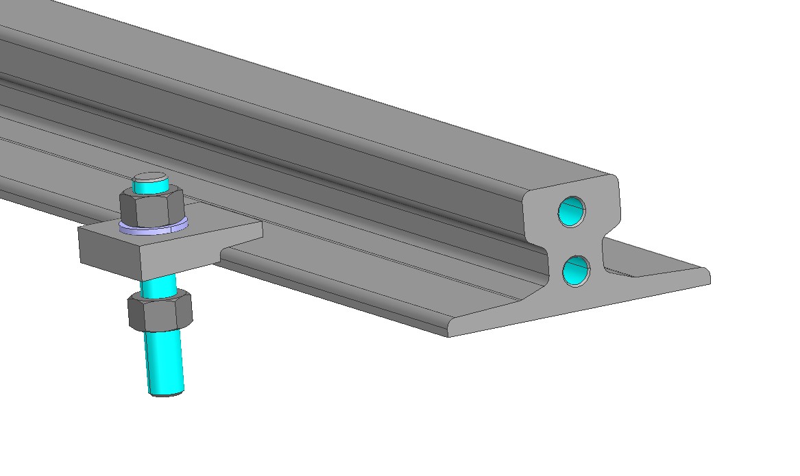 用于精确机器定位的集成导轨系统