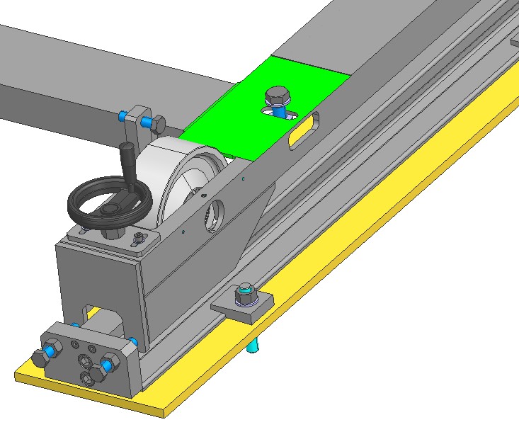 用于精确机器定位的集成导轨系统