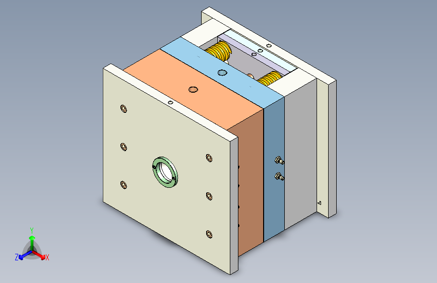 汽车后视镜外壳注射模具设计-含模流