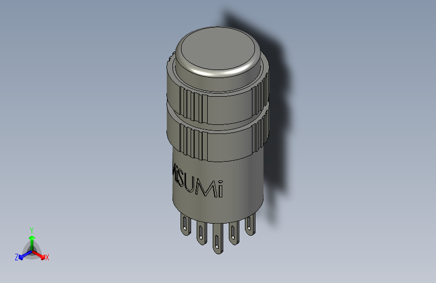 按钮16带LED一体式YMP16C-LMC1-U7A3-G-AD24米思米-1