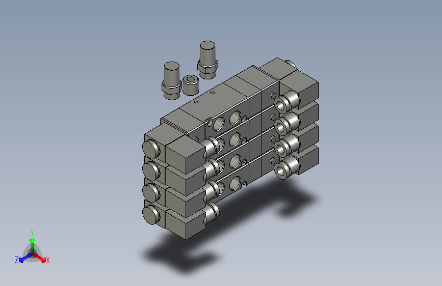 -1电磁阀总装配体1-2-XG11-2202326-1