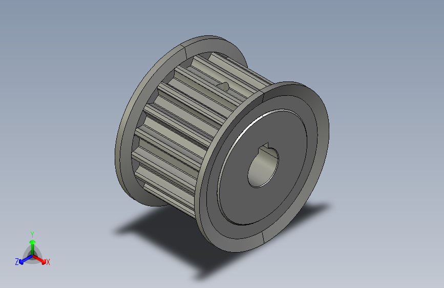 标准型半圆弧形齿同步带轮S8M型SS8MHK-18-25-dk12-A