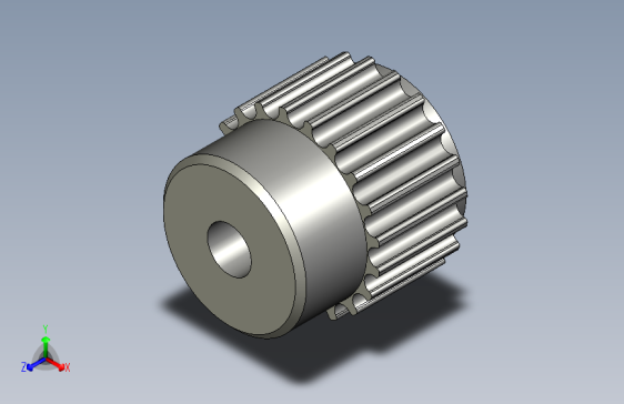 5M20齿16宽圆弧齿同步带轮齿