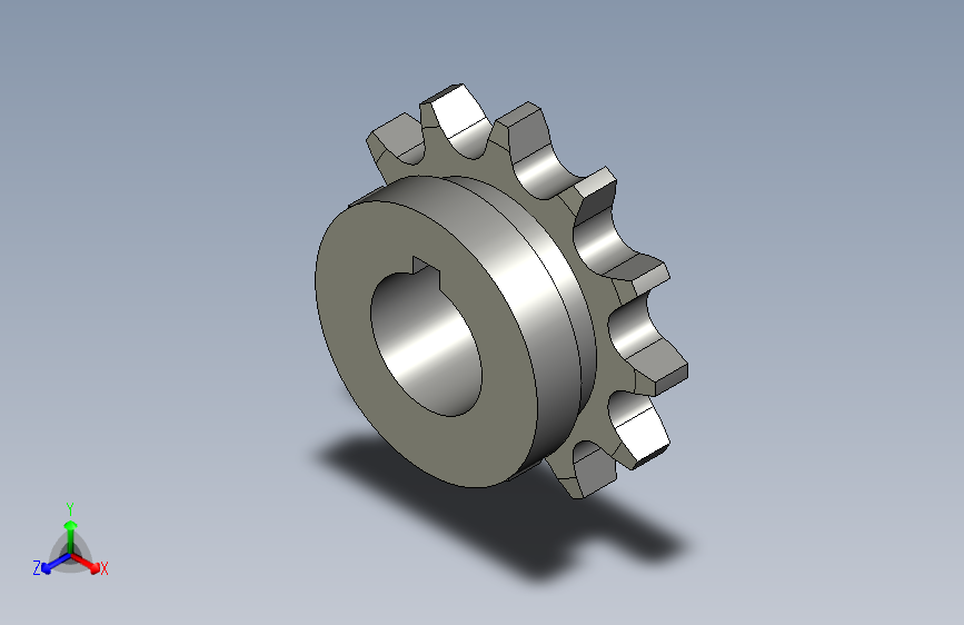 10A系列传动链轮工艺孔链轮DSCA10AB-12A