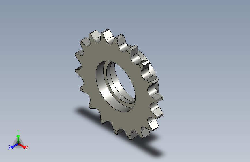 20A系列传动链轮工艺孔链轮DSCA20AB-18(0312)A