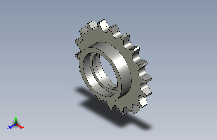20A系列传动链轮工艺孔链轮DSCA20AB-18A