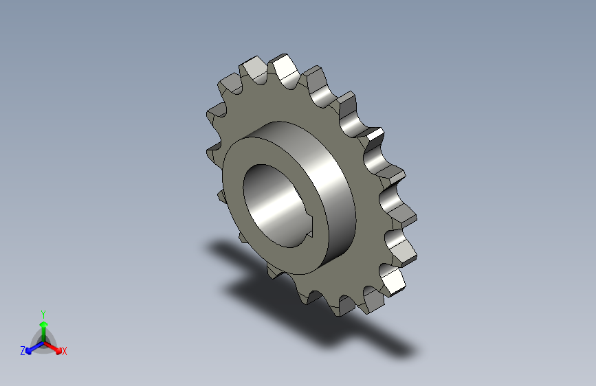 20A系列传动链轮工艺孔链轮DSCA20AB-18--------主动---------------------------e--A