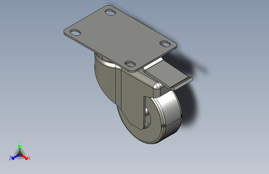 25寸刹车万向轮-dtk