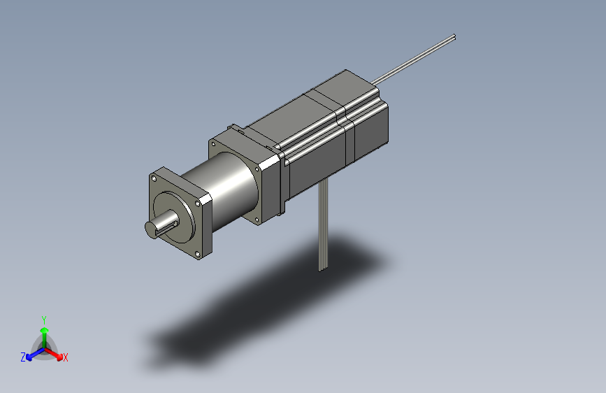 57雷塞步进带刹车和2级减速机1比30组合