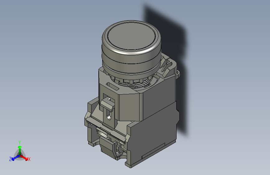 常用带绿灯自复位自锁按钮开关-总装