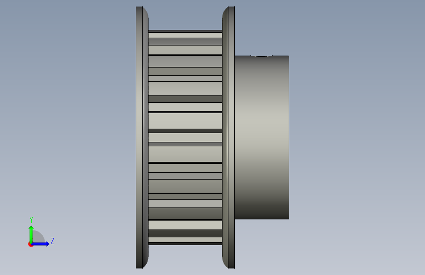 6495K718_TIMINGBELTPULLEY 左侧视图