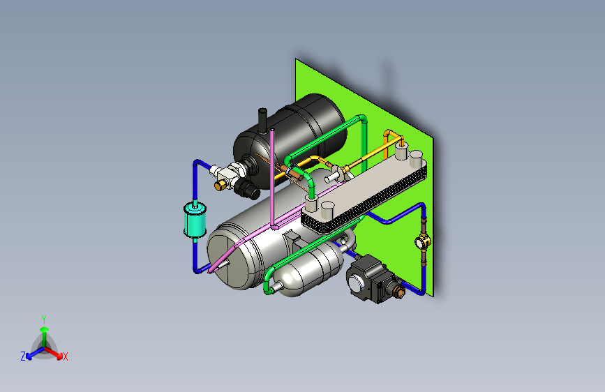 30cc_rev风冷式冷水机的蒸发组件