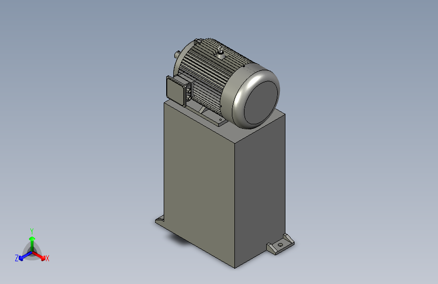 带底脚无凸缘电机180L