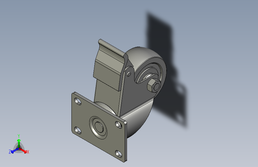 带刹车脚轮JZDC75_3