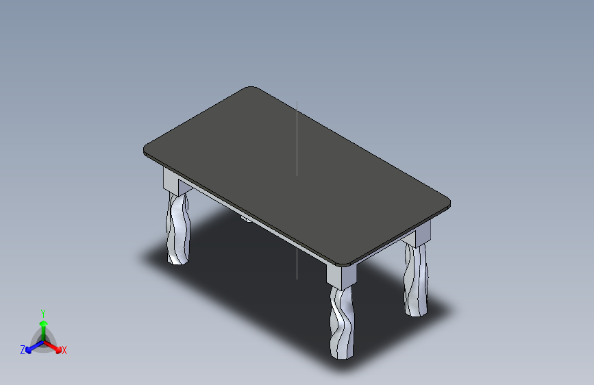 玻璃桌与人字形木框架