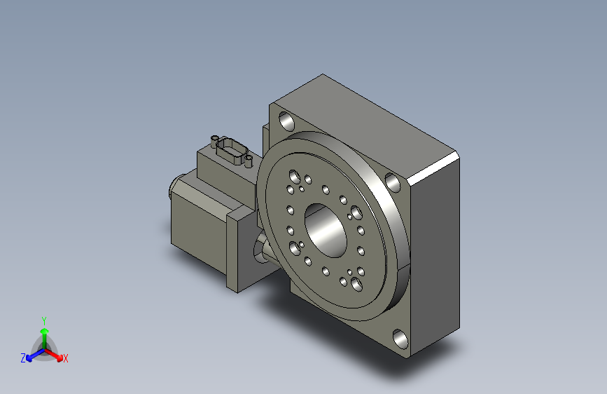 步进电机驱动的旋转工作台