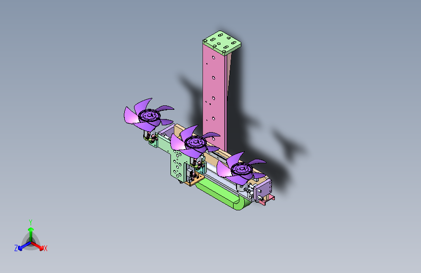 固定轴线推拉机构
