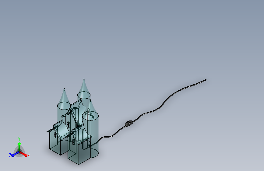 城堡装饰艺术灯