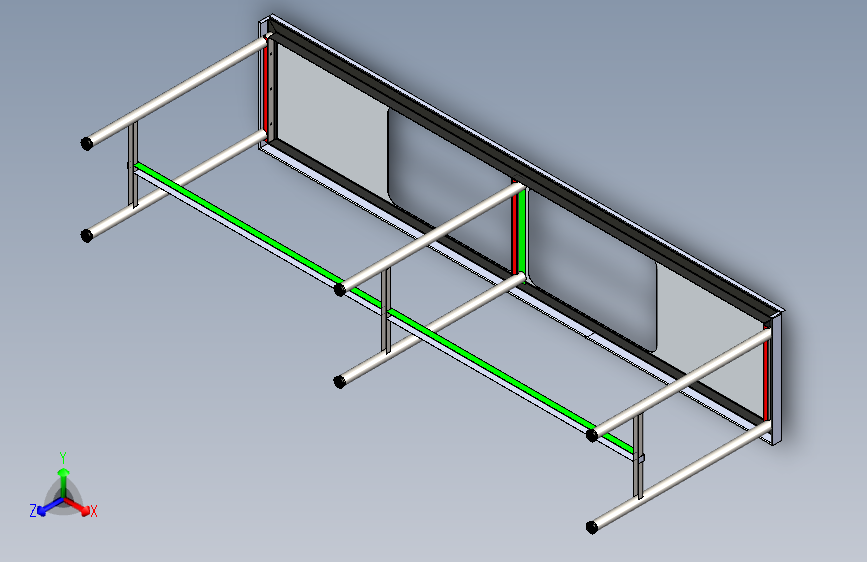 厨房水槽桌，带有水槽切口