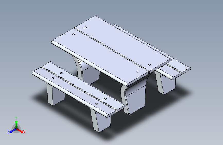 带椅子的桌子（公园）
