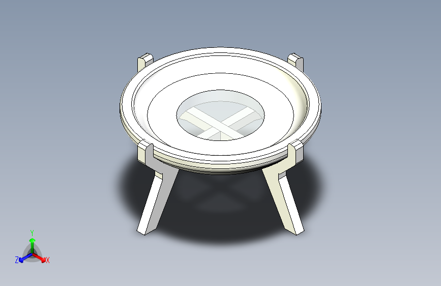 复古圆形咖啡桌