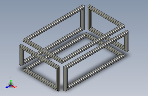 工业设计桌子 _思维扭转 _焊接件结构设计
