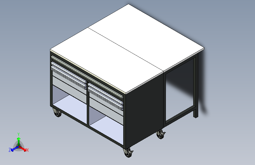 哈士奇滚动工作台_工具箱 #HOTC4609B15M