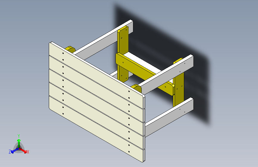 花园桌 1000x600x700毫米。材质 木材（松木）