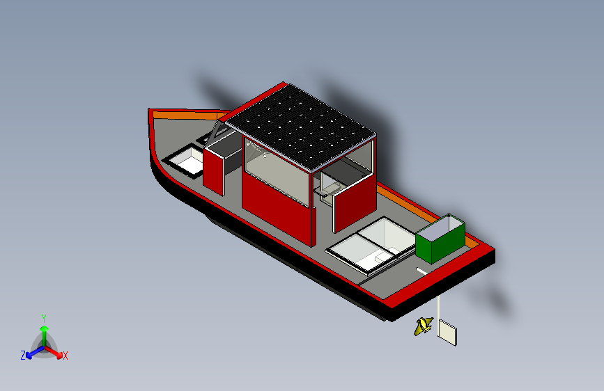 混合动力渔船 太阳能和汽油