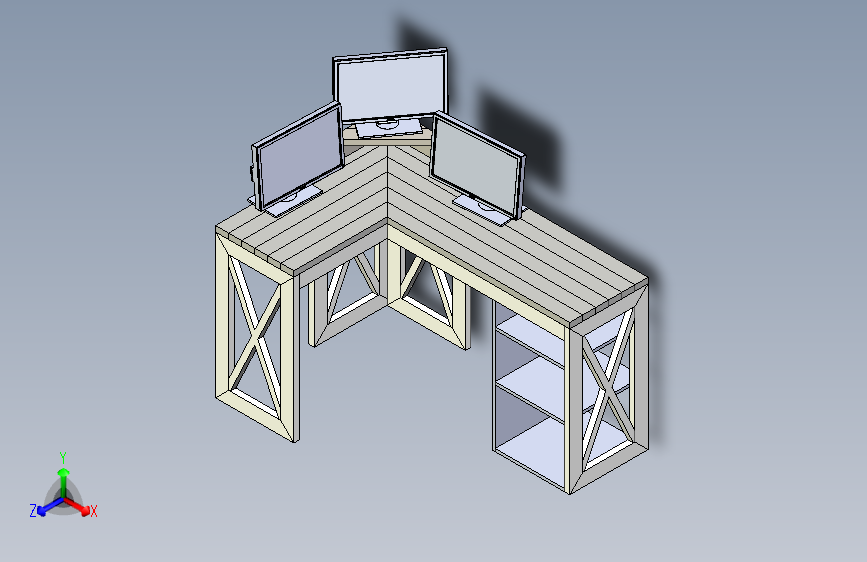 家庭办公室电脑桌