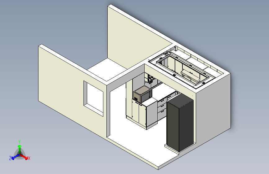 U型厨房结构模型