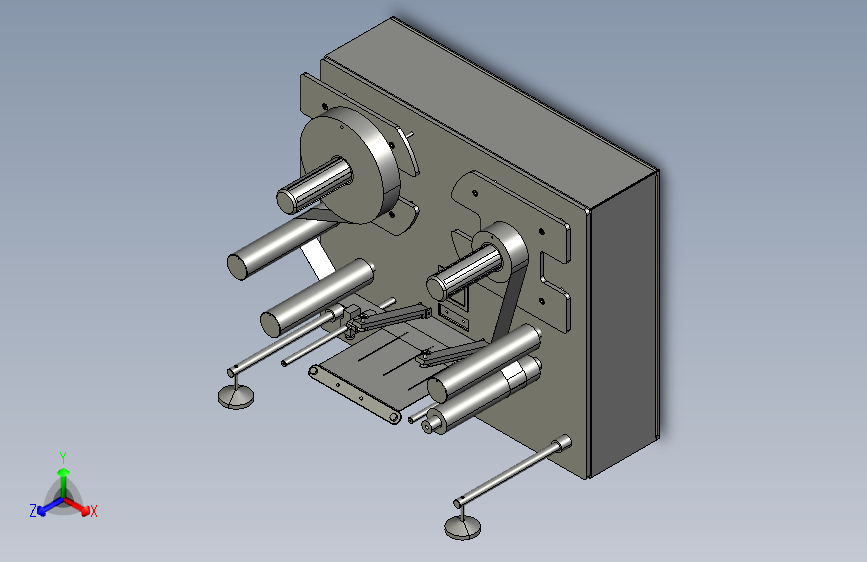 立式桌面卷绕机组件