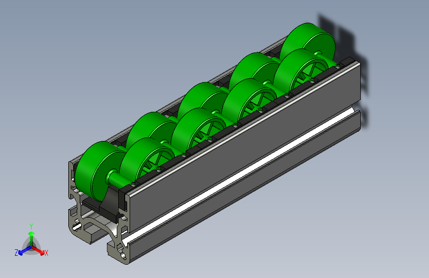 迷你滚轴台铝型材部分