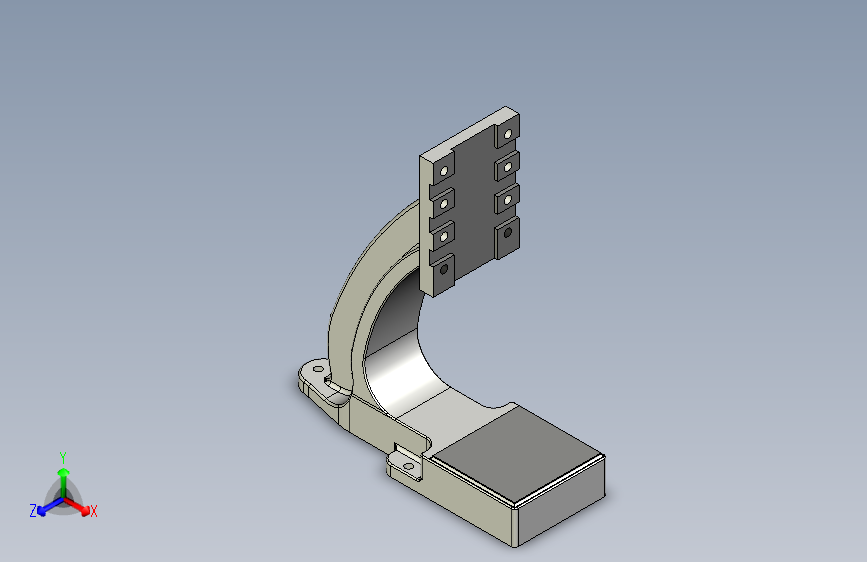 气动压力机用铸铁台架