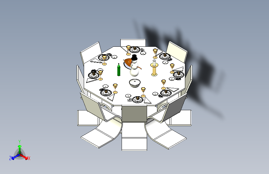 圣诞餐桌套装设计