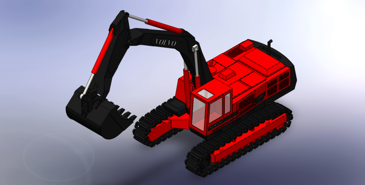 挖掘机玩具模型