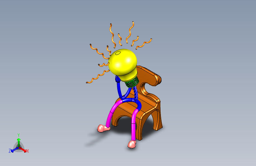 头脑风暴灯泡艺术