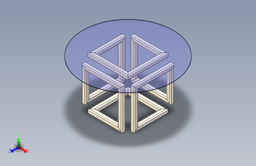 无限立方体 SolidWorks 2017 桌子