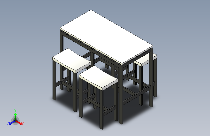 现代餐桌椅套装