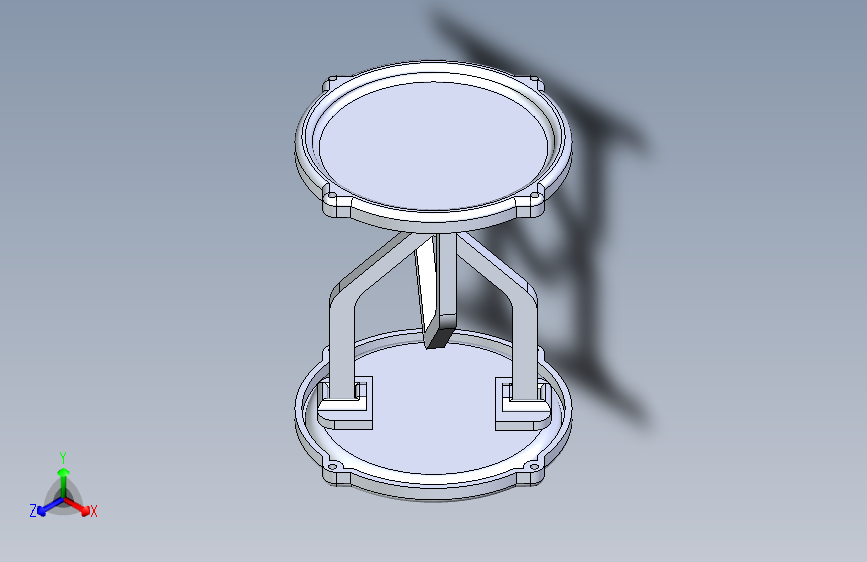 圆形浮动桌设计 01