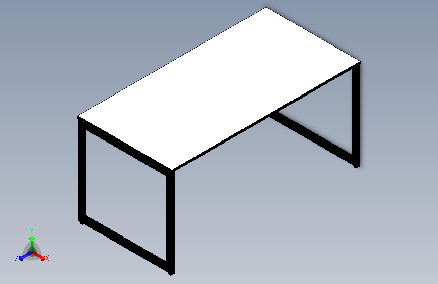 桌子 1600x800x750 _ Solidworks 教程