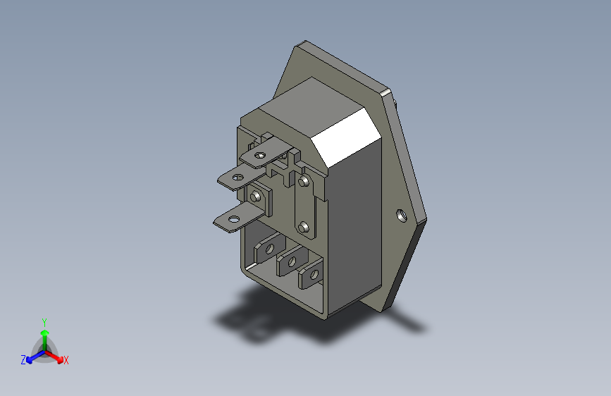 电源插座(带保险开关)APCJ-101-1FR-03