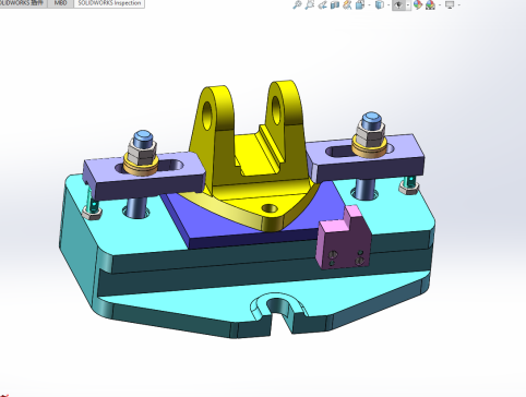 操纵杆支架机械加工工艺及铣36槽夹具设计含三维SW模型