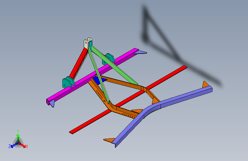 农用三点悬挂耙