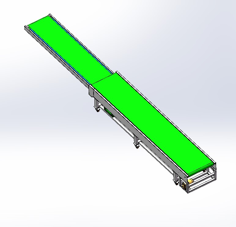 A9 伸缩皮带线、二节伸缩4.5米皮带线建模