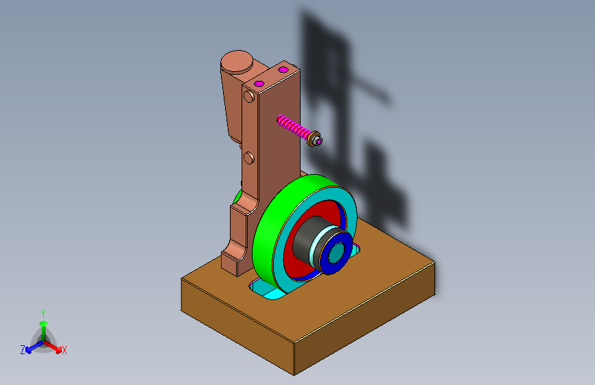 单缸摇摆蒸汽机