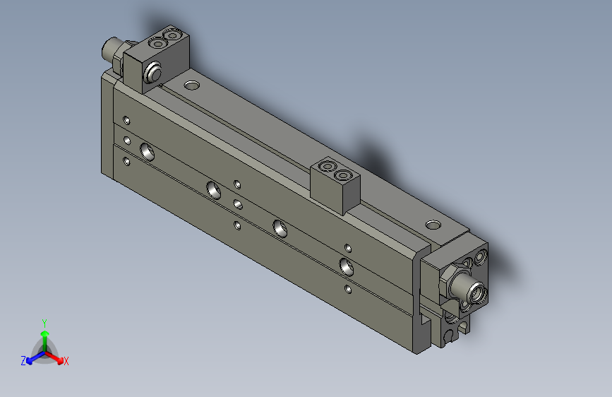滑台气缸HLQ8X75SA_0_+_DMSH-N-2亚德客