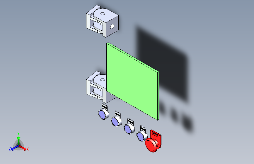 PROFACE触摸屏面板箱（带按钮）