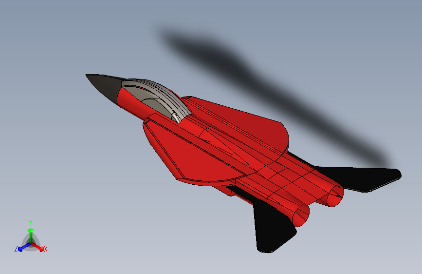 喷气式飞机简易模型