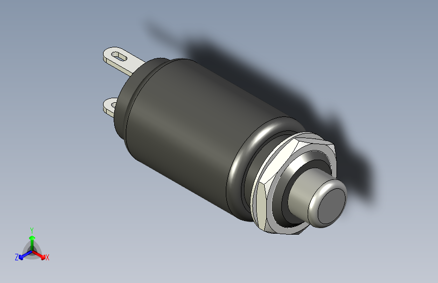 按钮 中国 一个极瞬时动作常开触点
